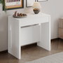 Hanah Home Mesa Consola Extensible Blanca